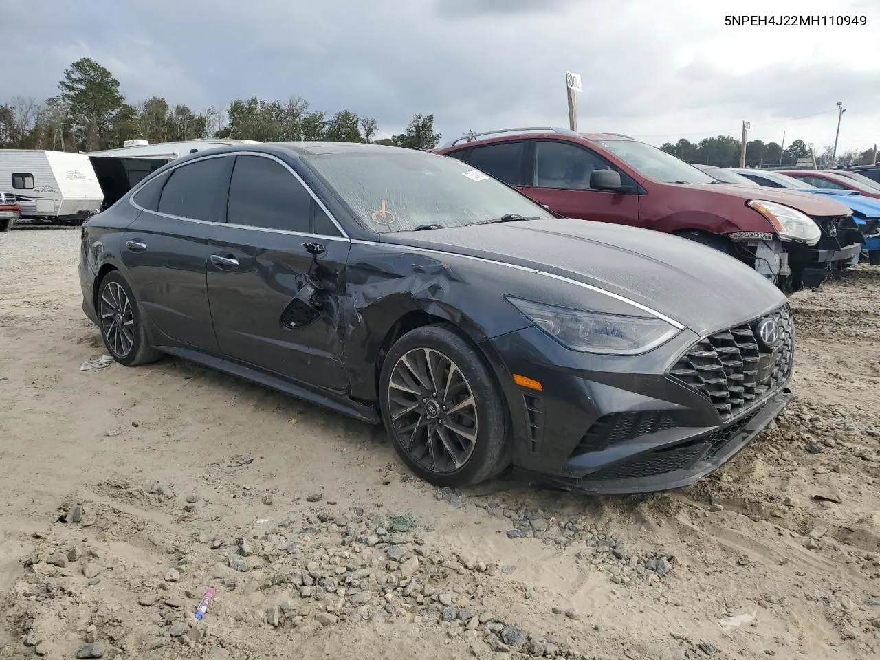 2021 Hyundai Sonata Limited VIN: 5NPEH4J22MH110949 Lot: 75554934