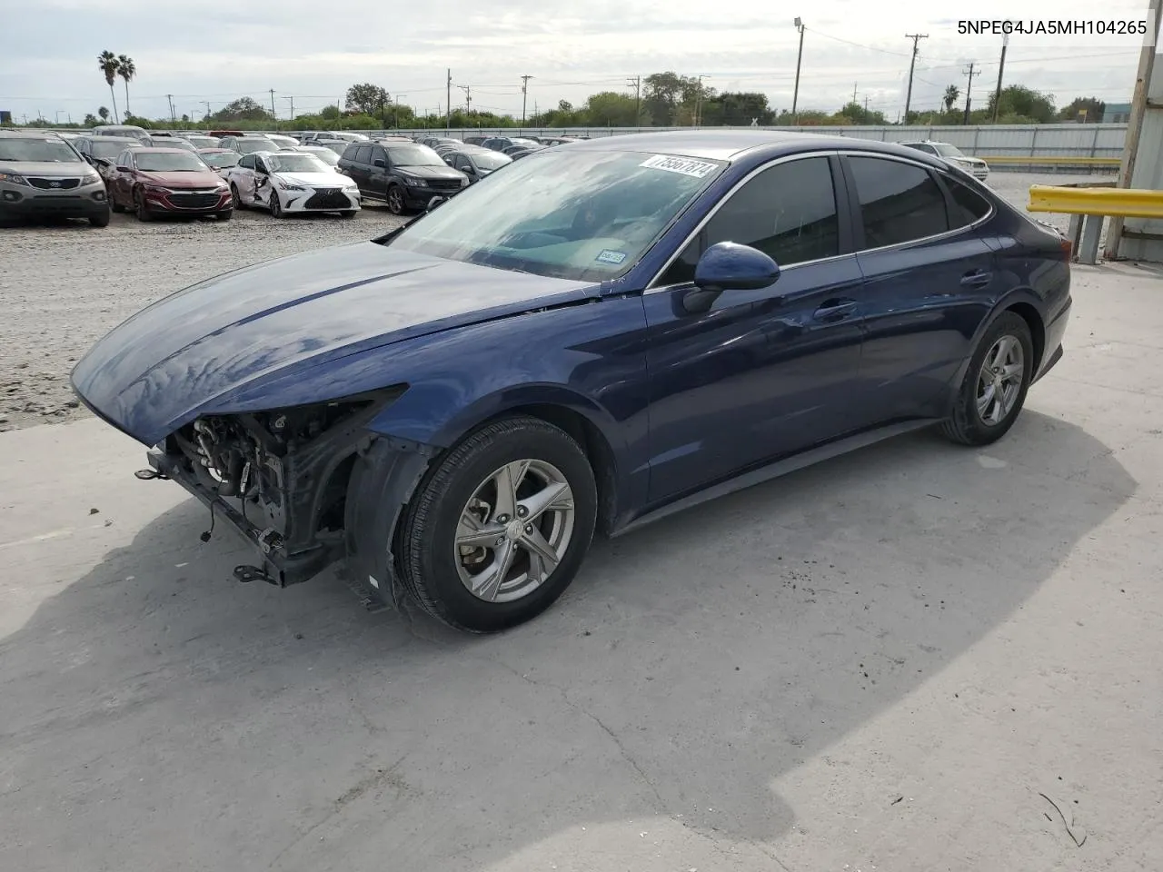 5NPEG4JA5MH104265 2021 Hyundai Sonata Se