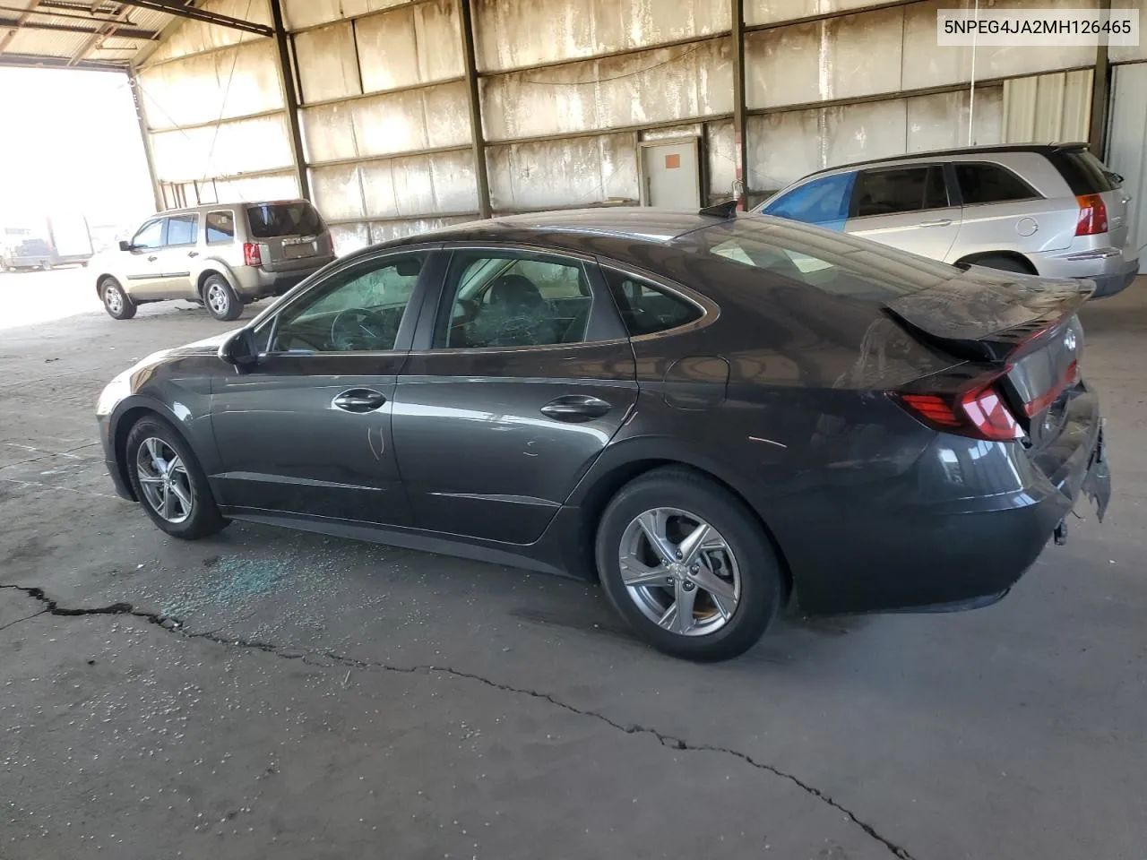 2021 Hyundai Sonata Se VIN: 5NPEG4JA2MH126465 Lot: 76125874