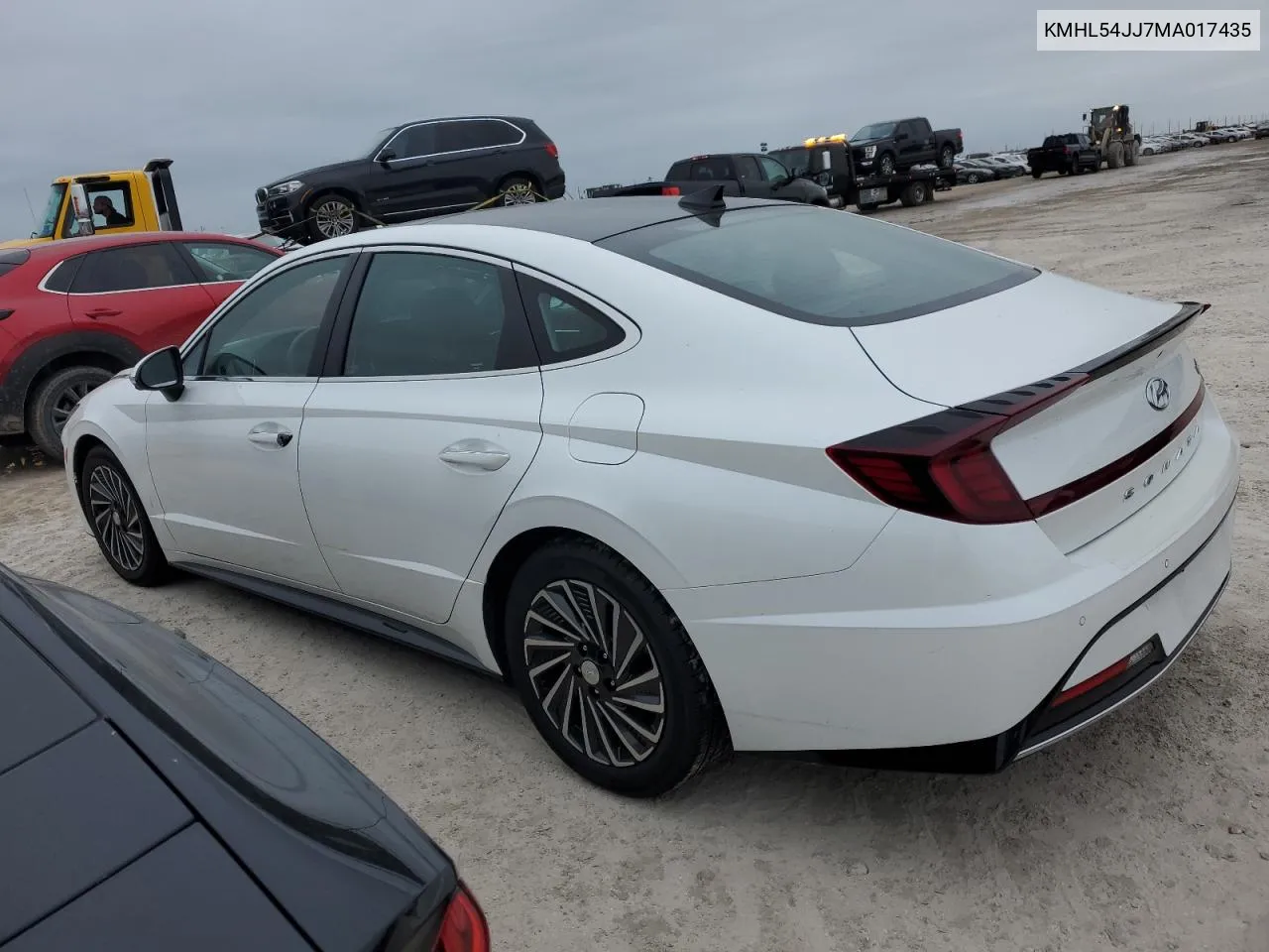 2021 Hyundai Sonata Hybrid VIN: KMHL54JJ7MA017435 Lot: 76568274