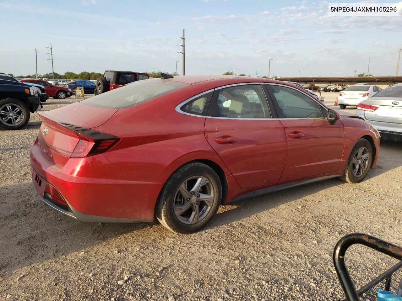 2021 Hyundai Sonata Se VIN: 5NPEG4JAXMH105296 Lot: 76700934