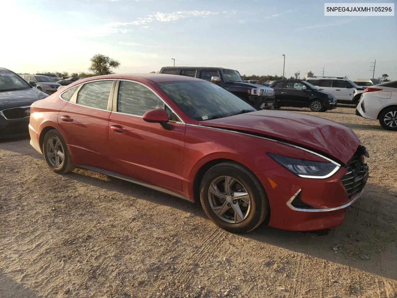 2021 Hyundai Sonata Se VIN: 5NPEG4JAXMH105296 Lot: 76700934