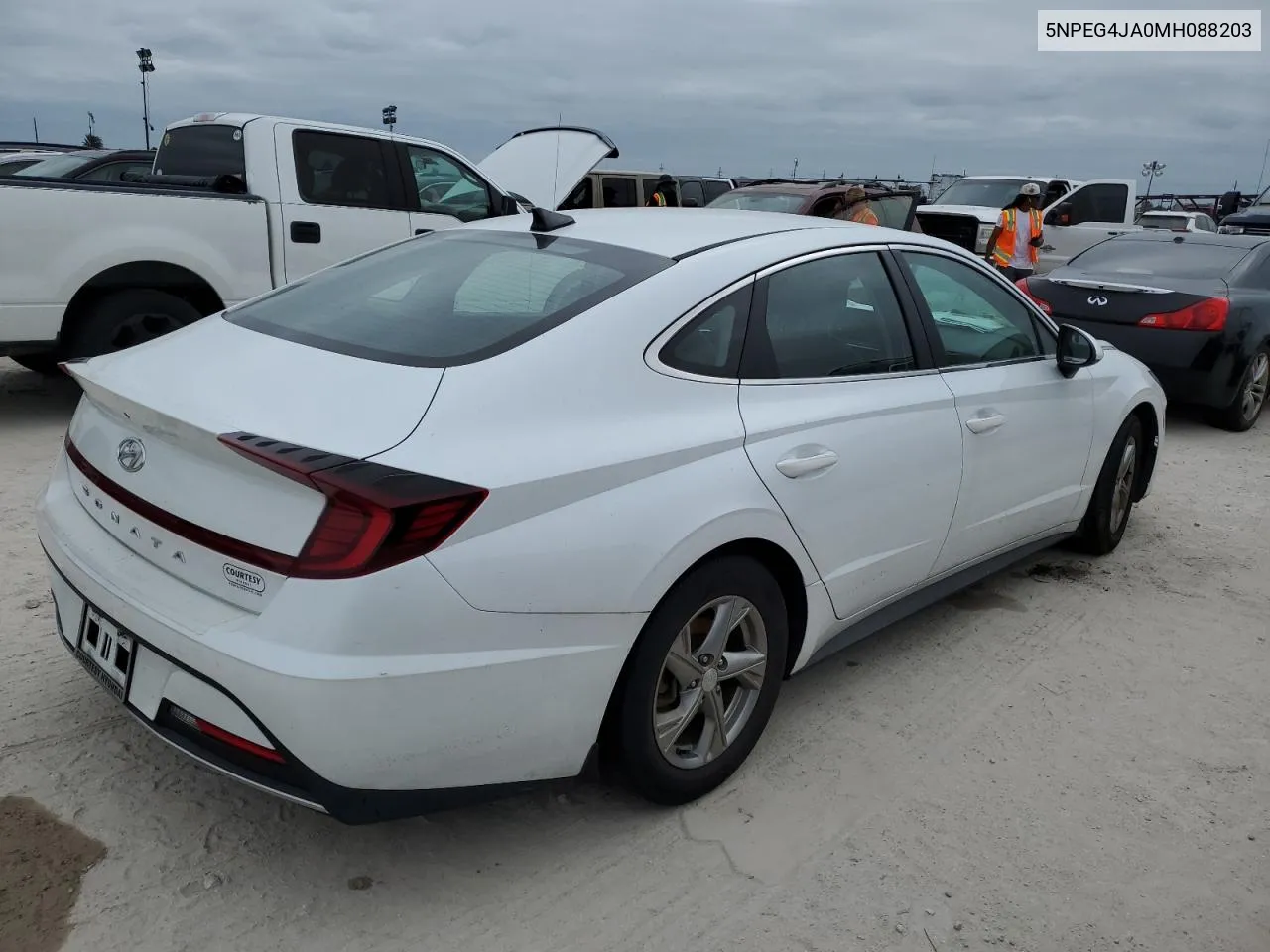 2021 Hyundai Sonata Se VIN: 5NPEG4JA0MH088203 Lot: 76787654