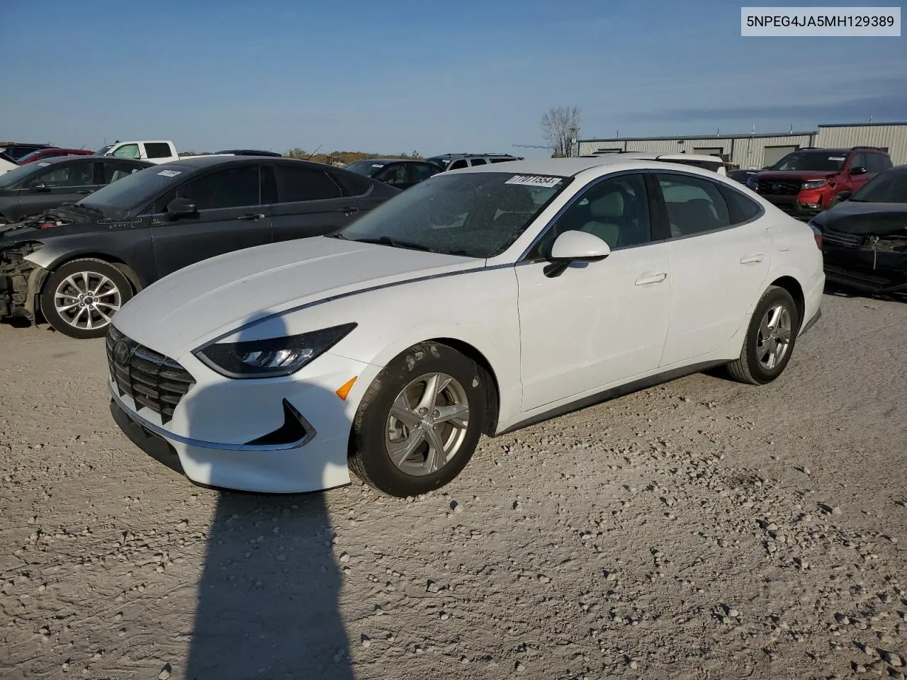 2021 Hyundai Sonata Se VIN: 5NPEG4JA5MH129389 Lot: 77071554