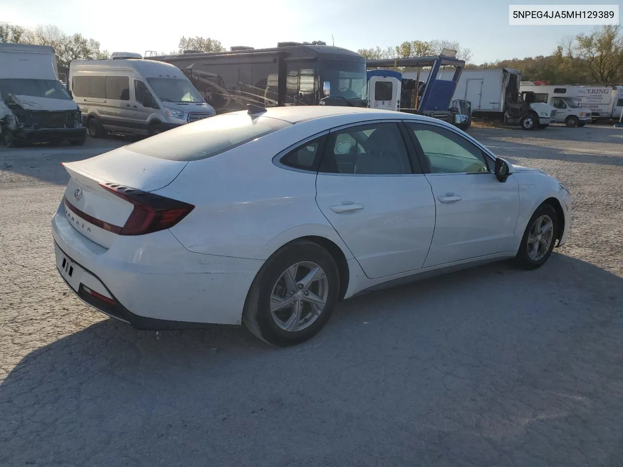 2021 Hyundai Sonata Se VIN: 5NPEG4JA5MH129389 Lot: 77071554