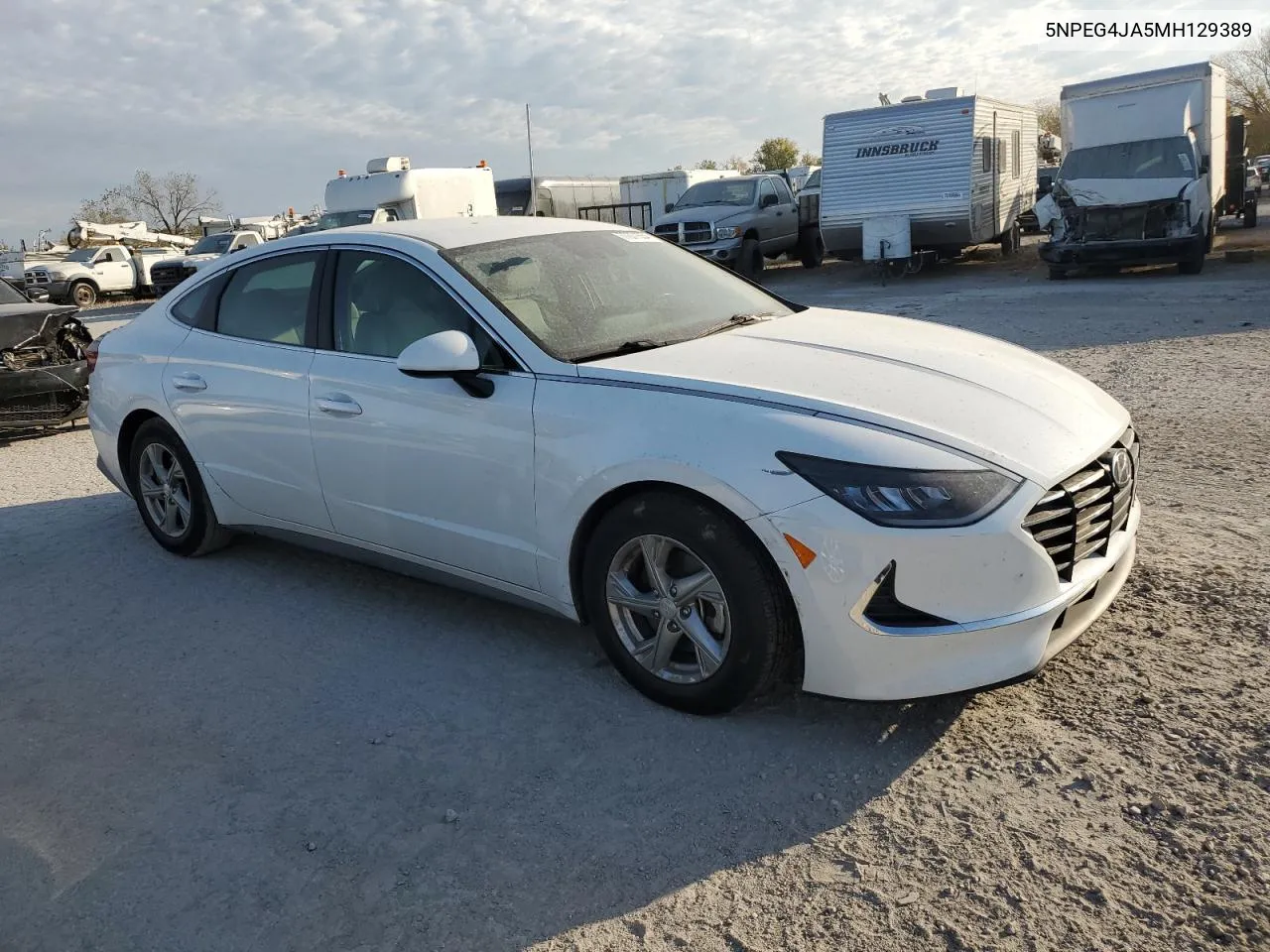 2021 Hyundai Sonata Se VIN: 5NPEG4JA5MH129389 Lot: 77071554