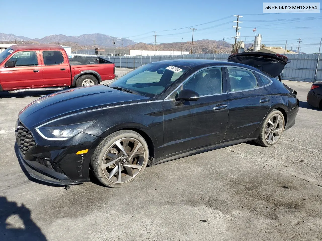 2021 Hyundai Sonata Sel Plus VIN: 5NPEJ4J2XMH132654 Lot: 77447124