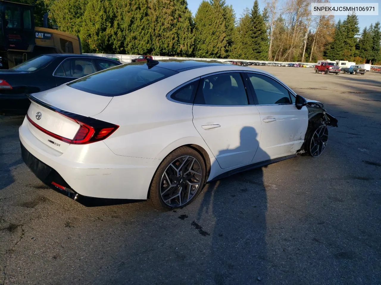 2021 Hyundai Sonata N Line VIN: 5NPEK4JC5MH106971 Lot: 77466694