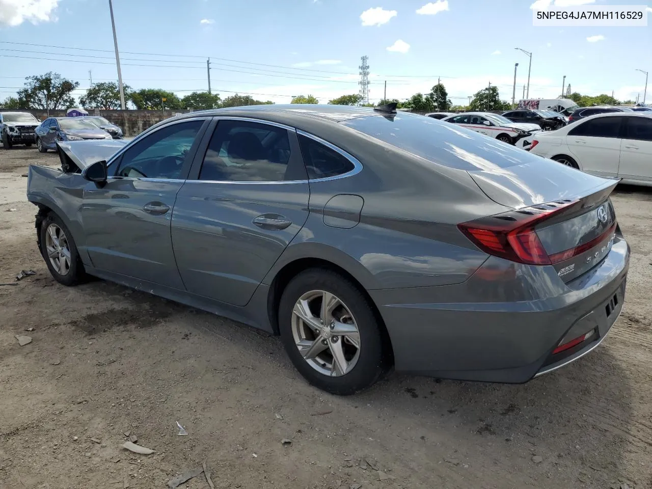 2021 Hyundai Sonata Se VIN: 5NPEG4JA7MH116529 Lot: 77616394