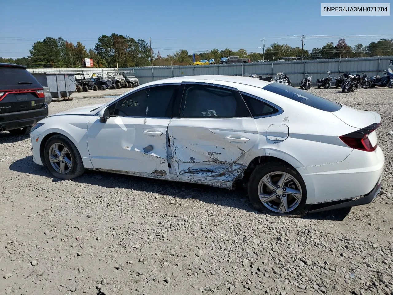 2021 Hyundai Sonata Se VIN: 5NPEG4JA3MH071704 Lot: 77685014