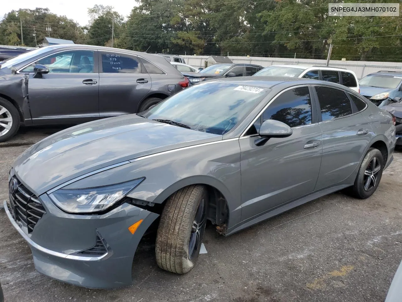 2021 Hyundai Sonata Se VIN: 5NPEG4JA3MH070102 Lot: 78429274