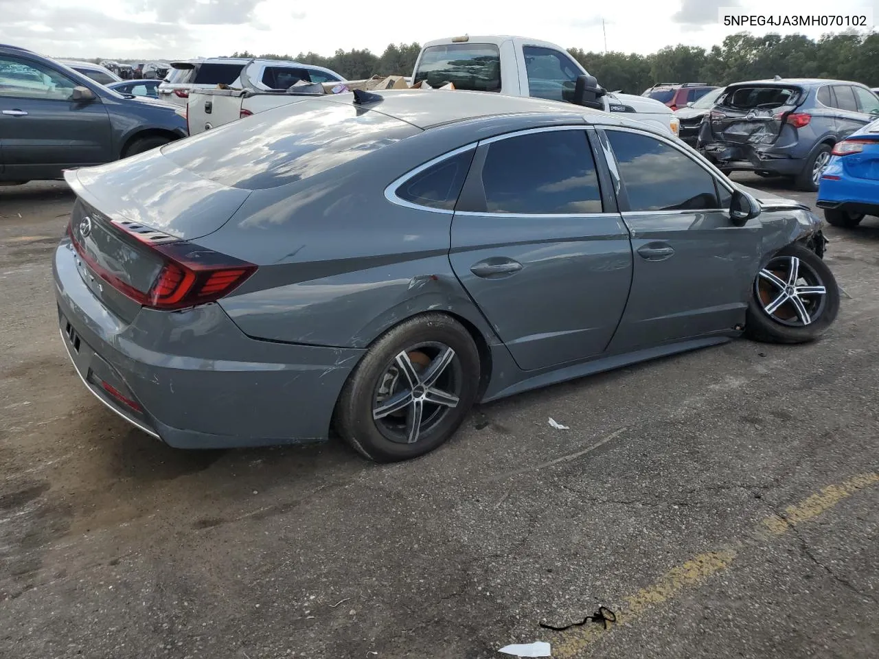 2021 Hyundai Sonata Se VIN: 5NPEG4JA3MH070102 Lot: 78429274