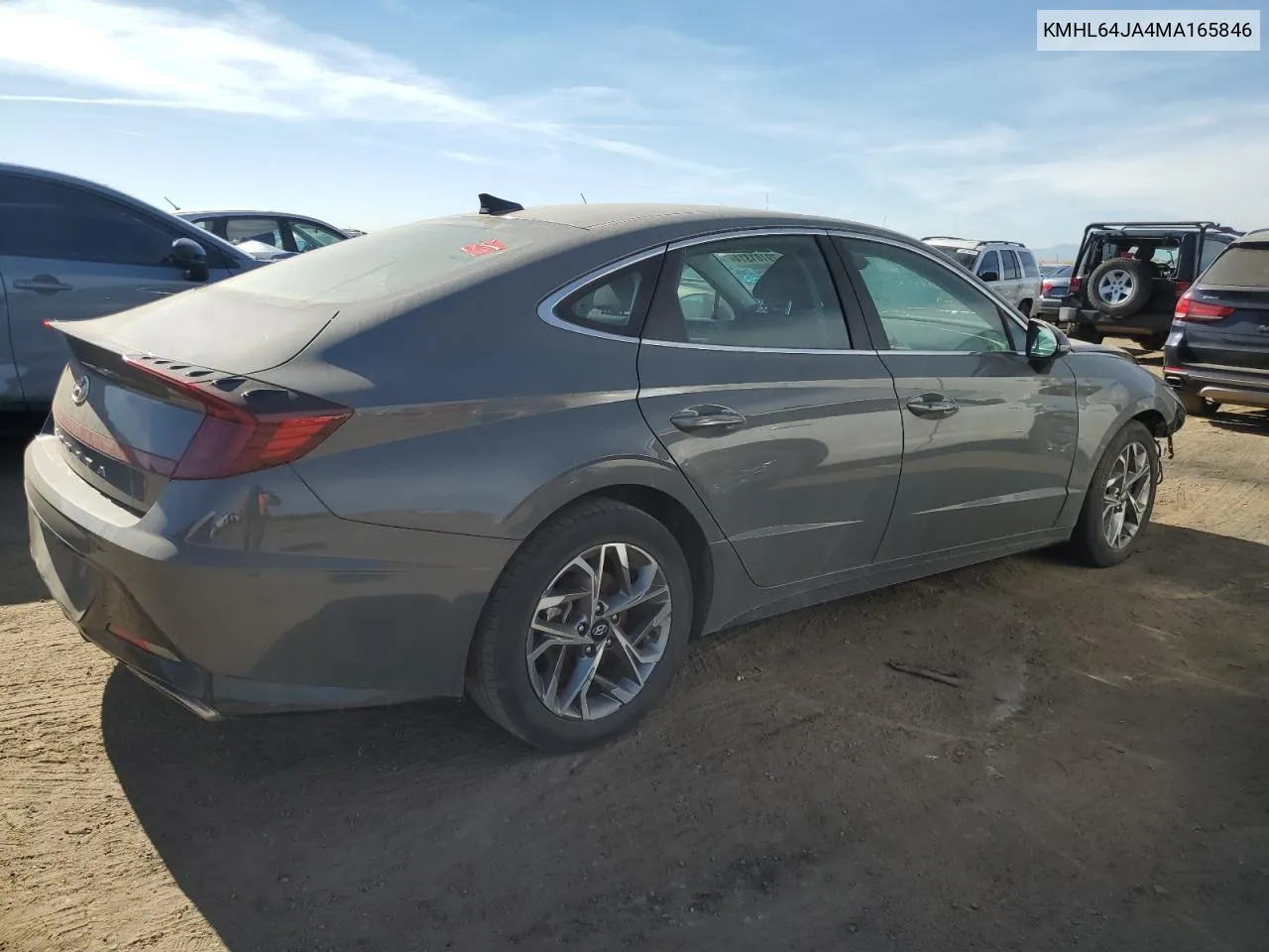 2021 Hyundai Sonata Sel VIN: KMHL64JA4MA165846 Lot: 79101314