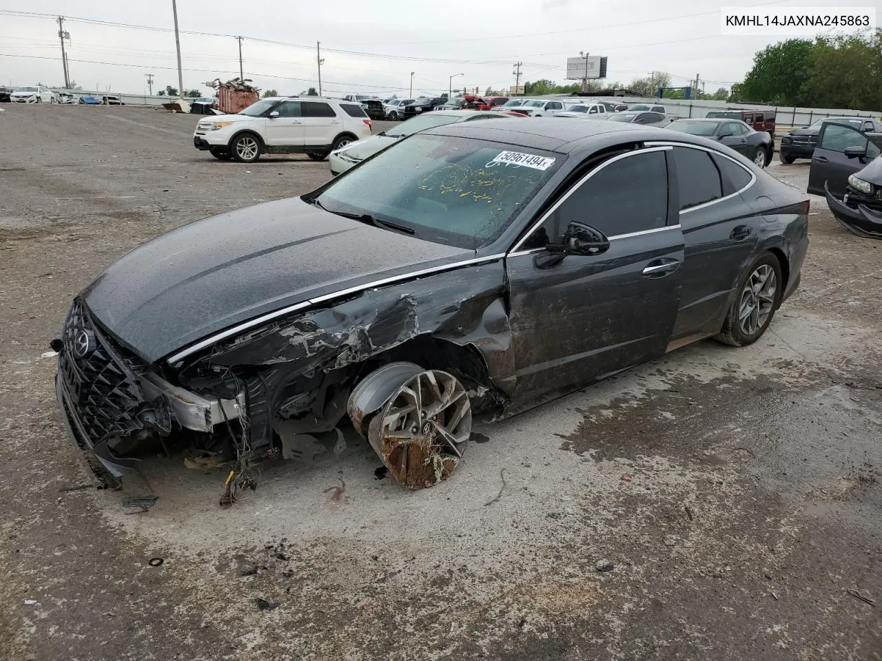 2022 Hyundai Sonata Sel VIN: KMHL14JAXNA245863 Lot: 50961494