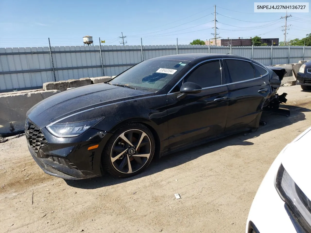 2022 Hyundai Sonata Sel Plus VIN: 5NPEJ4J27NH136727 Lot: 53840394