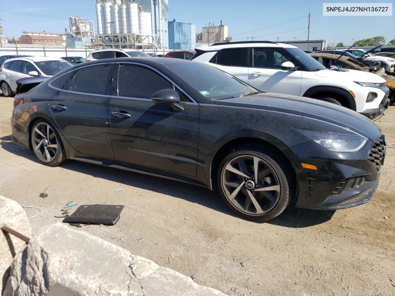 2022 Hyundai Sonata Sel Plus VIN: 5NPEJ4J27NH136727 Lot: 53840394