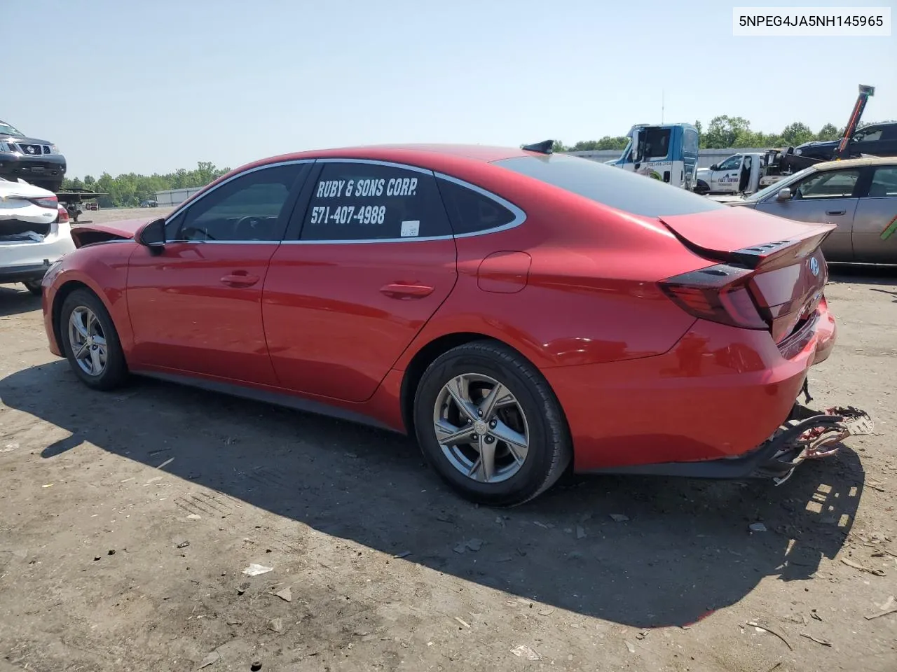 2022 Hyundai Sonata Se VIN: 5NPEG4JA5NH145965 Lot: 59526444