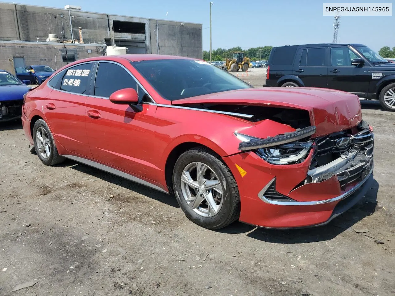 2022 Hyundai Sonata Se VIN: 5NPEG4JA5NH145965 Lot: 59526444