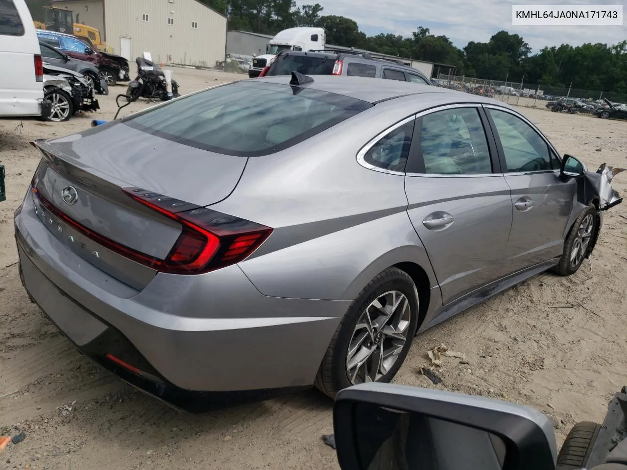 KMHL64JA0NA171743 2022 Hyundai Sonata Sel