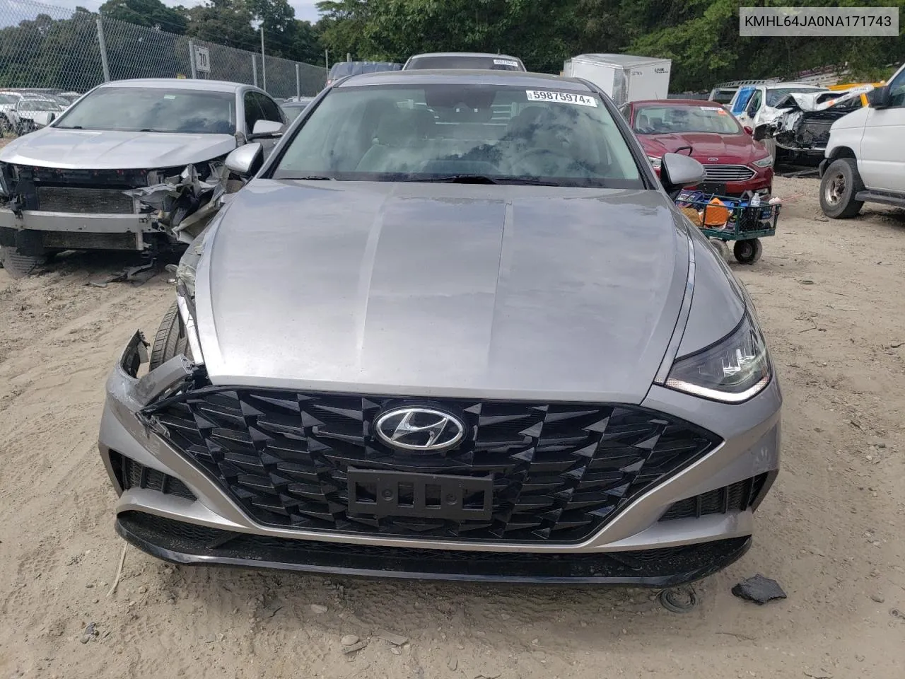 2022 Hyundai Sonata Sel VIN: KMHL64JA0NA171743 Lot: 59875974