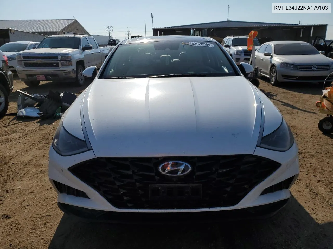 2022 Hyundai Sonata Limited VIN: KMHL34J22NA179103 Lot: 62028694