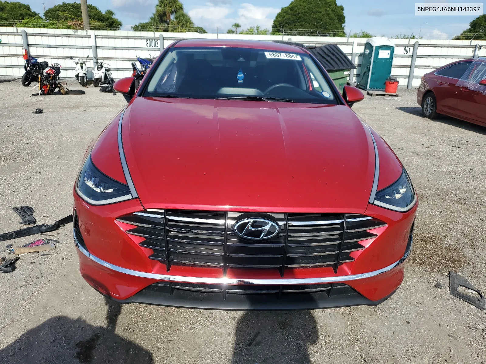 2022 Hyundai Sonata Se VIN: 5NPEG4JA6NH143397 Lot: 68077884