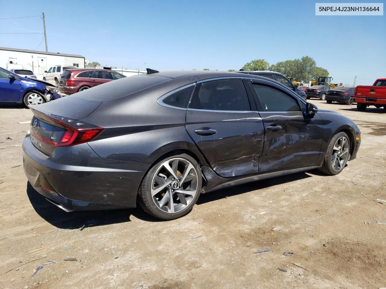 2022 Hyundai Sonata Sel Plus VIN: 5NPEJ4J23NH136644 Lot: 68210274