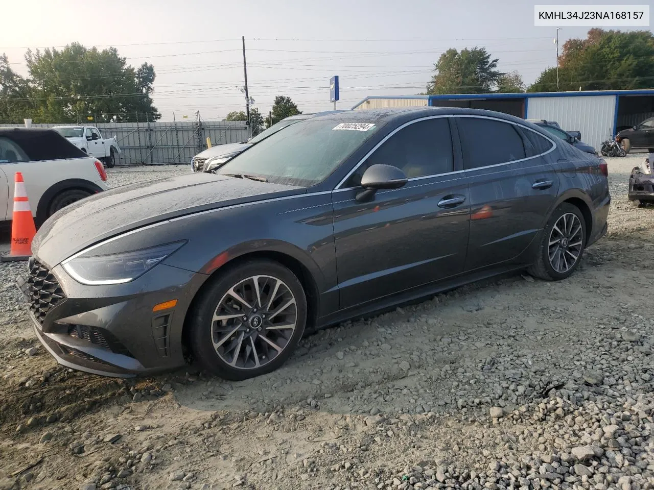 2022 Hyundai Sonata Limited VIN: KMHL34J23NA168157 Lot: 70025294