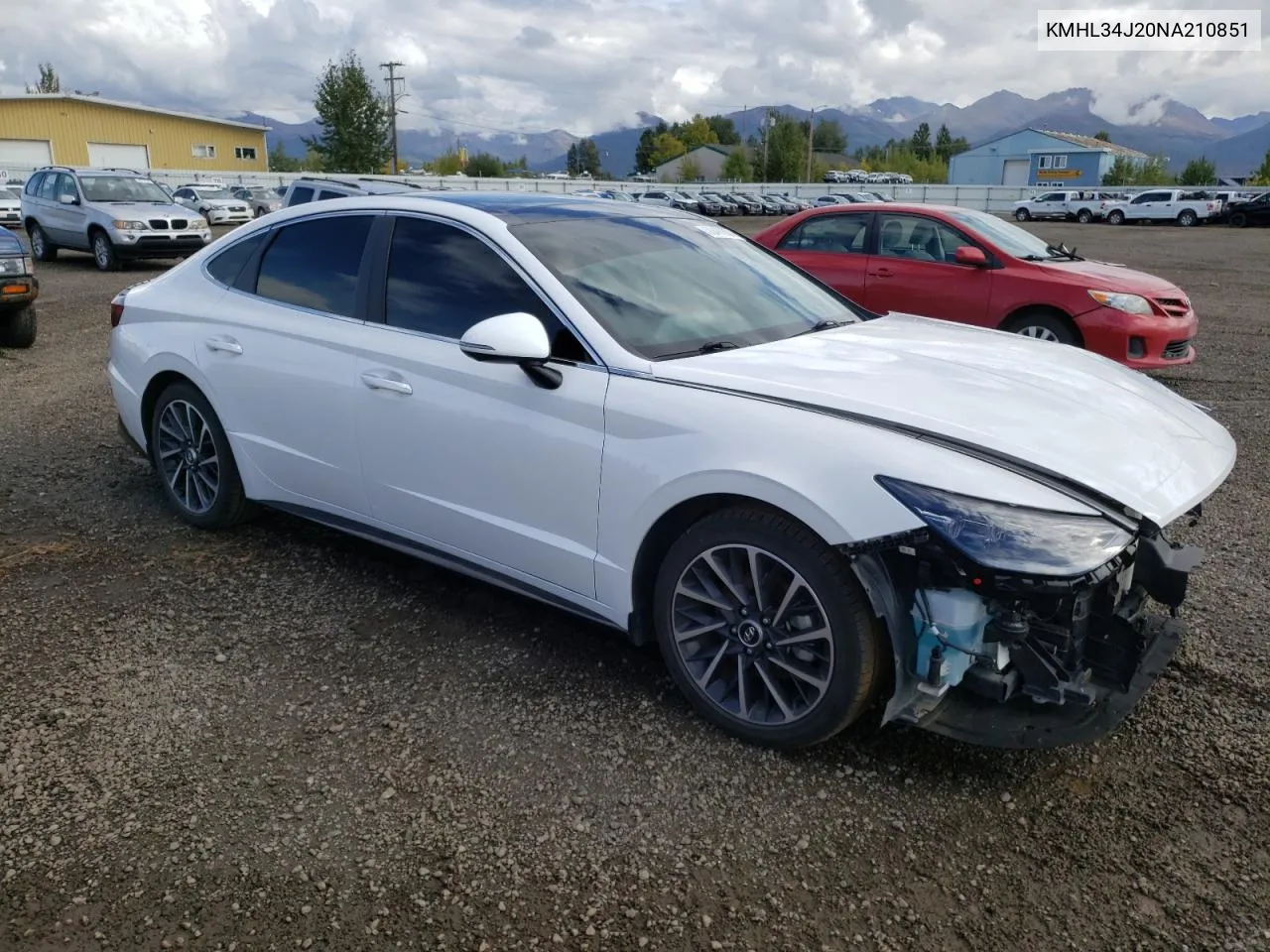 2022 Hyundai Sonata Limited VIN: KMHL34J20NA210851 Lot: 70488624