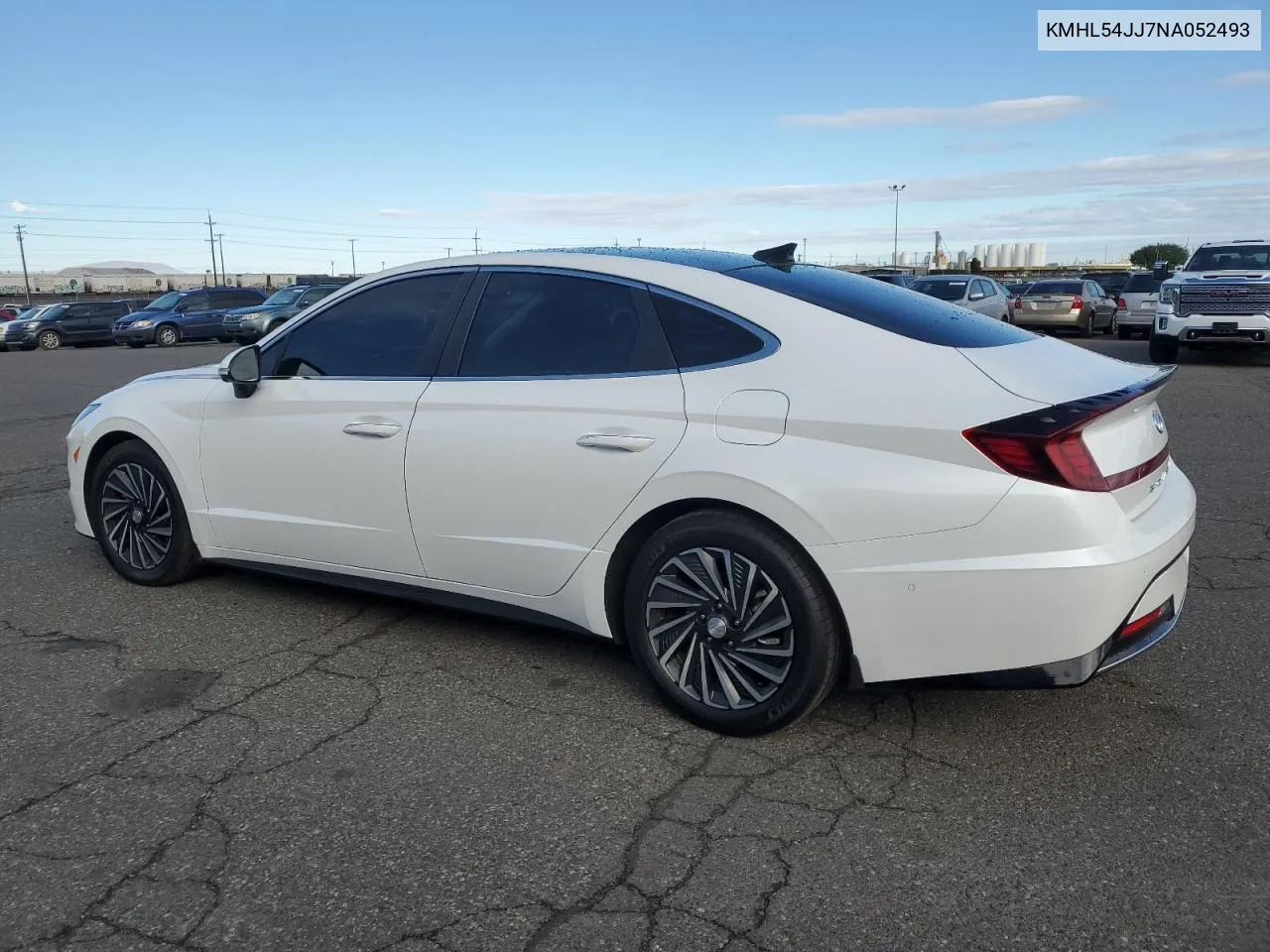 2022 Hyundai Sonata Hybrid VIN: KMHL54JJ7NA052493 Lot: 71129164