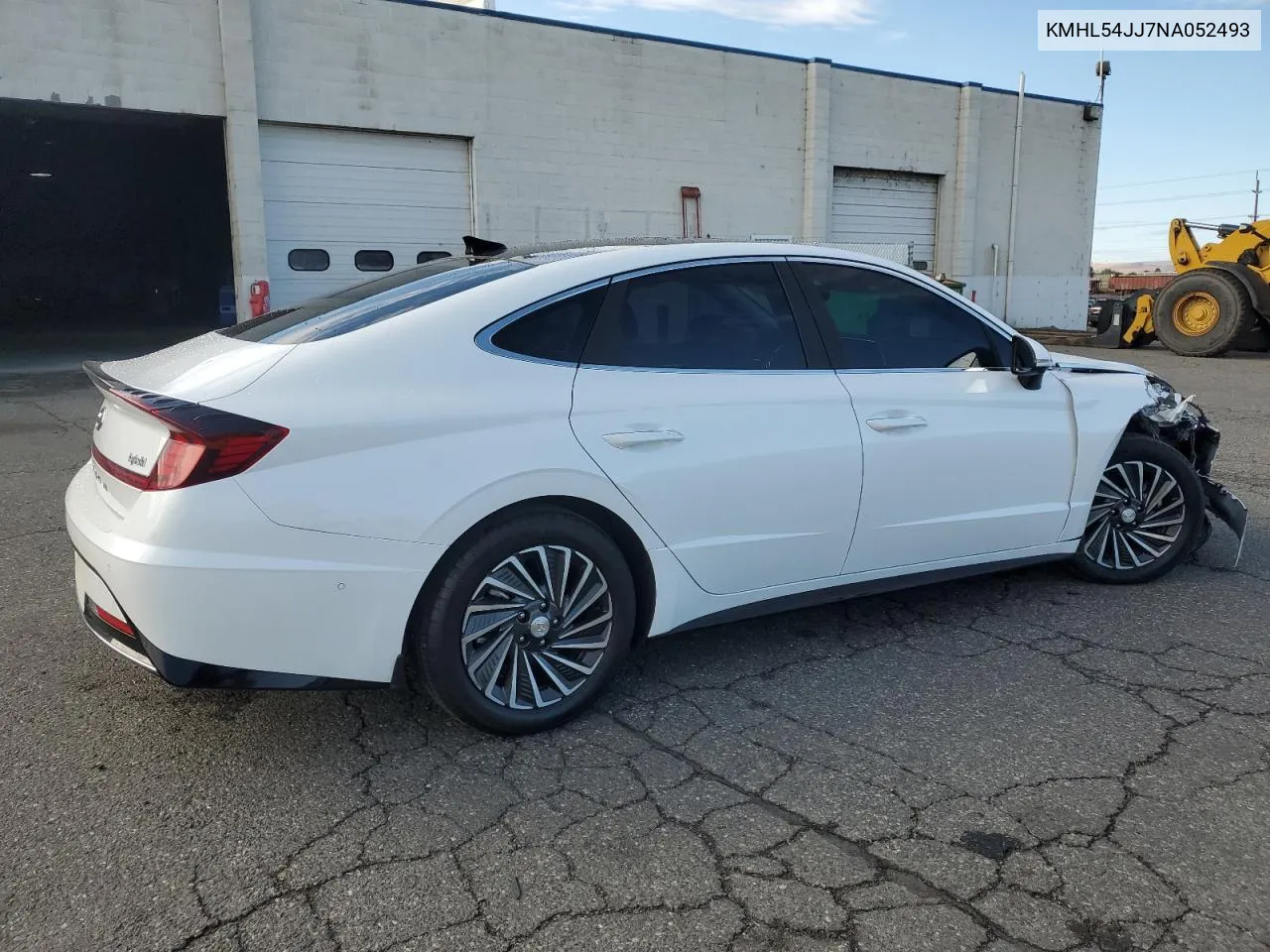 2022 Hyundai Sonata Hybrid VIN: KMHL54JJ7NA052493 Lot: 71129164