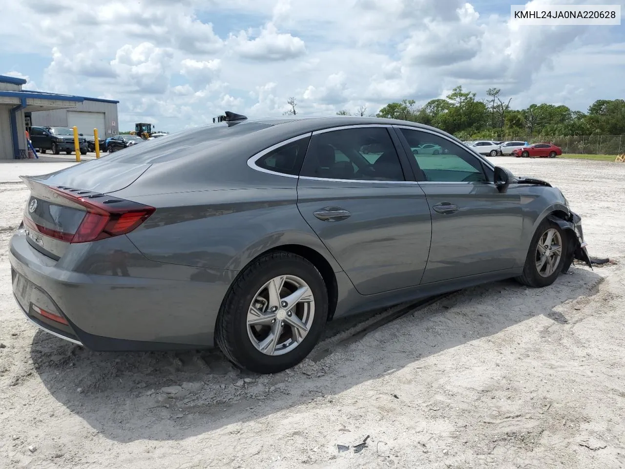 2022 Hyundai Sonata Se VIN: KMHL24JA0NA220628 Lot: 71432374