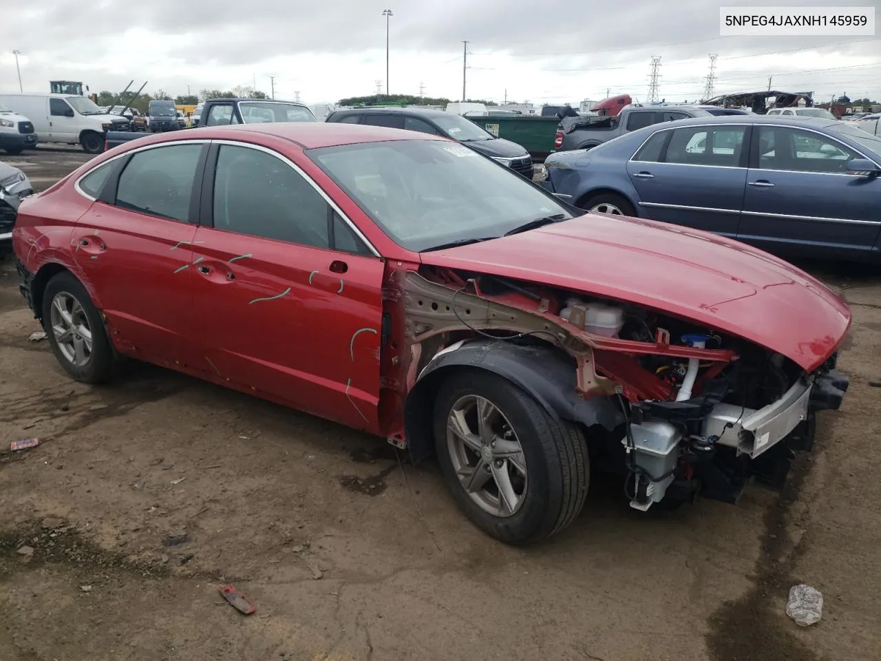 2022 Hyundai Sonata Se VIN: 5NPEG4JAXNH145959 Lot: 71715654