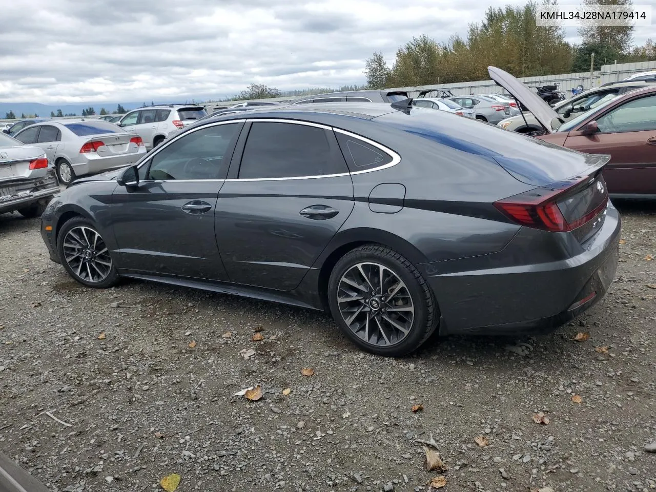 2022 Hyundai Sonata Limited VIN: KMHL34J28NA179414 Lot: 71786594