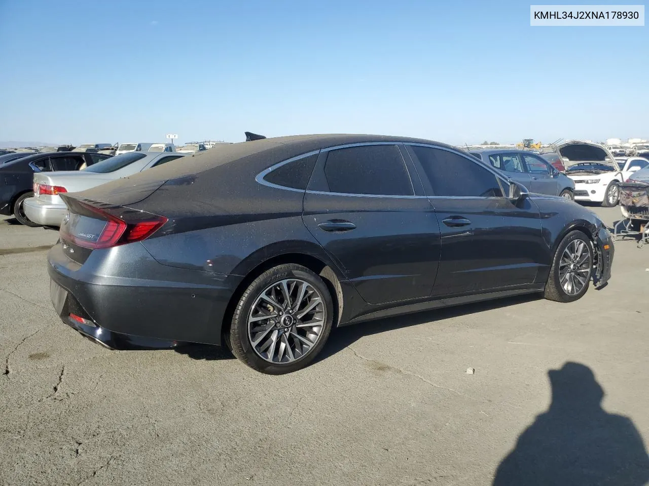 2022 Hyundai Sonata Limited VIN: KMHL34J2XNA178930 Lot: 72409334