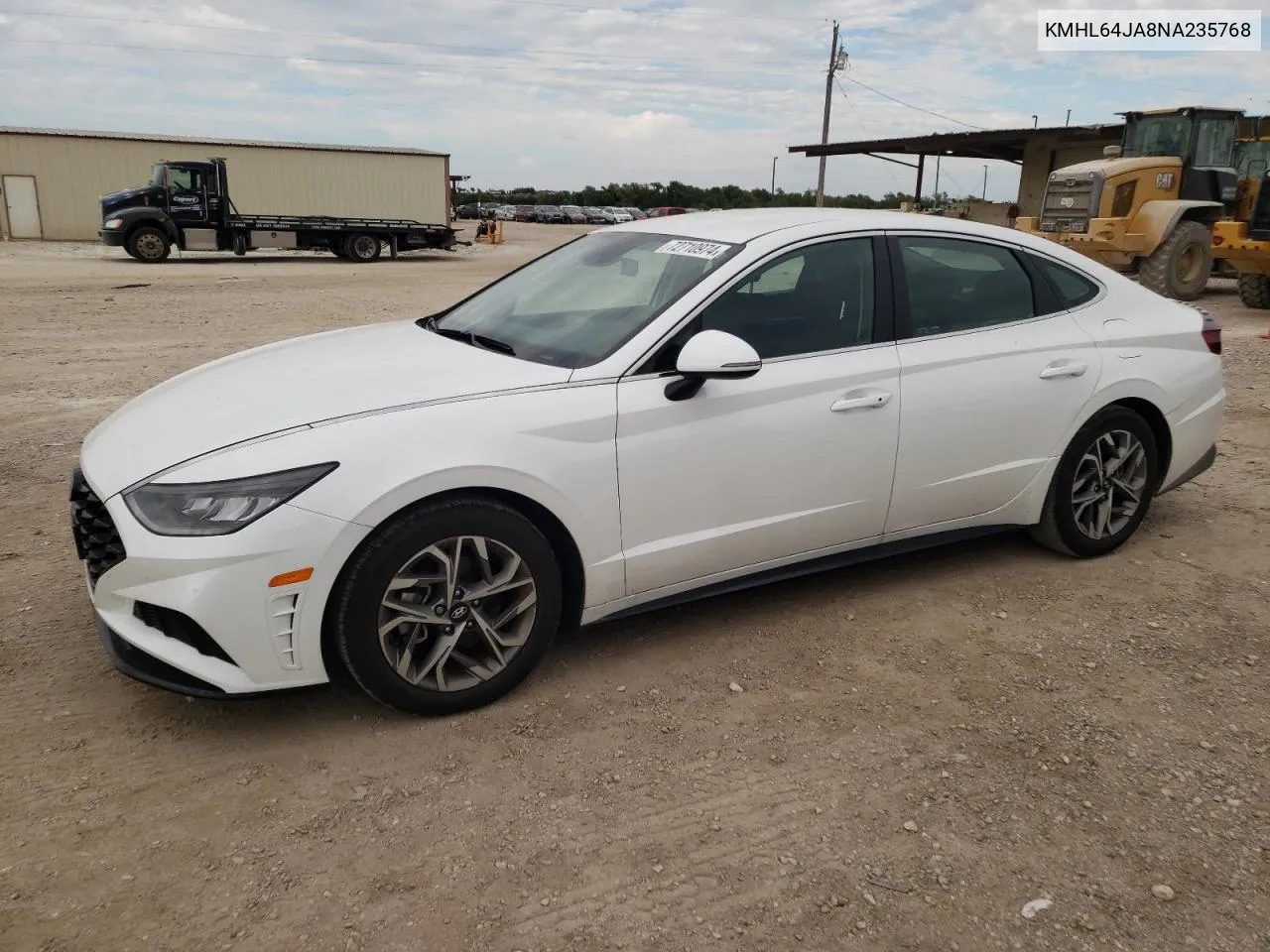 2022 Hyundai Sonata Sel VIN: KMHL64JA8NA235768 Lot: 72710974