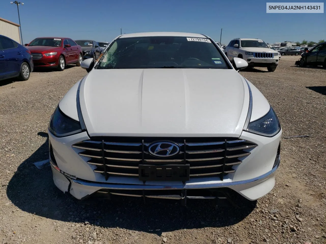 2022 Hyundai Sonata Se VIN: 5NPEG4JA2NH143431 Lot: 72799134