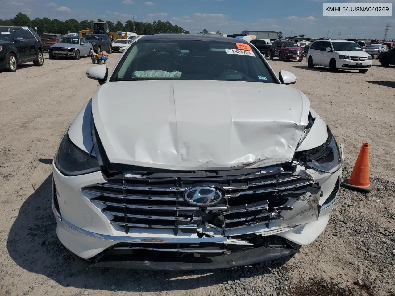 2022 Hyundai Sonata Hybrid VIN: KMHL54JJ8NA040269 Lot: 72953734