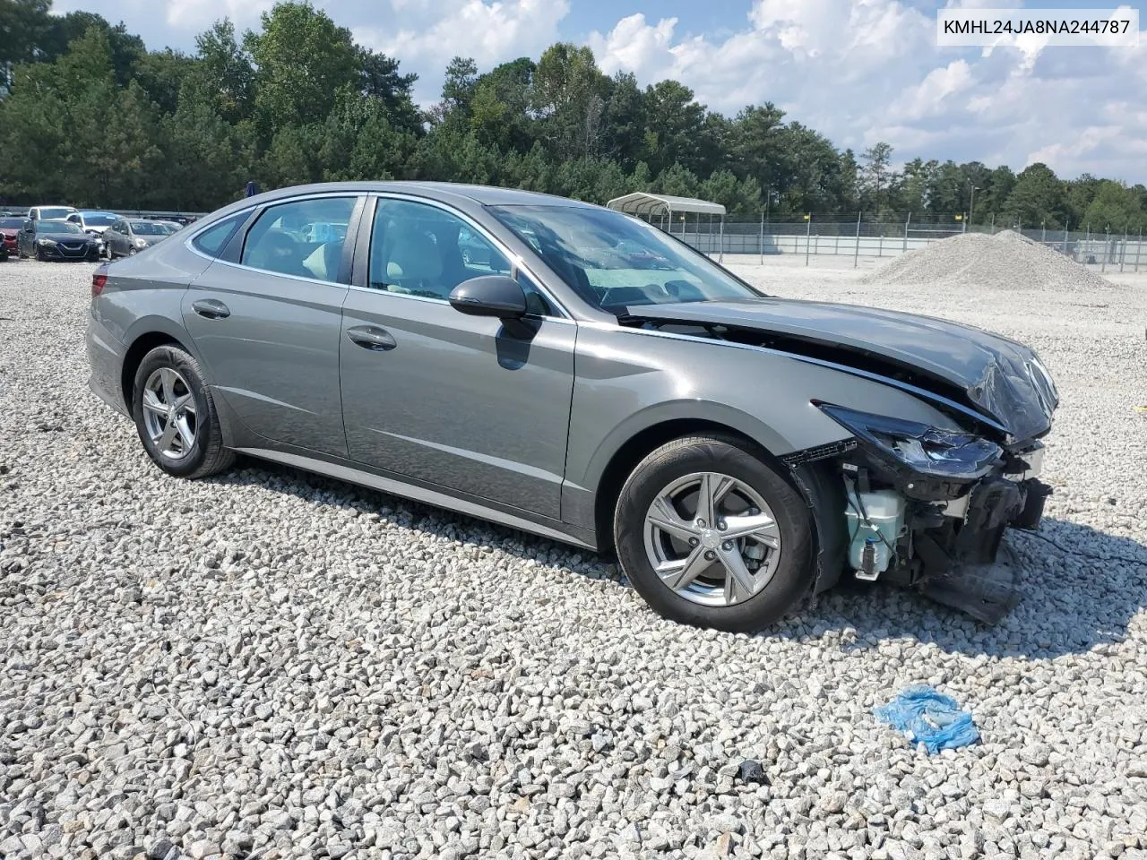 2022 Hyundai Sonata Se VIN: KMHL24JA8NA244787 Lot: 72999004