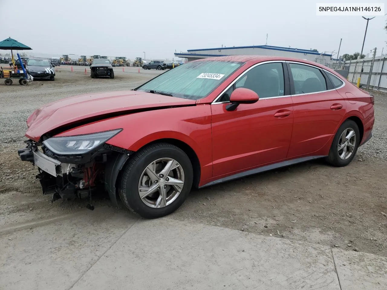 2022 Hyundai Sonata Se VIN: 5NPEG4JA1NH146126 Lot: 73245334