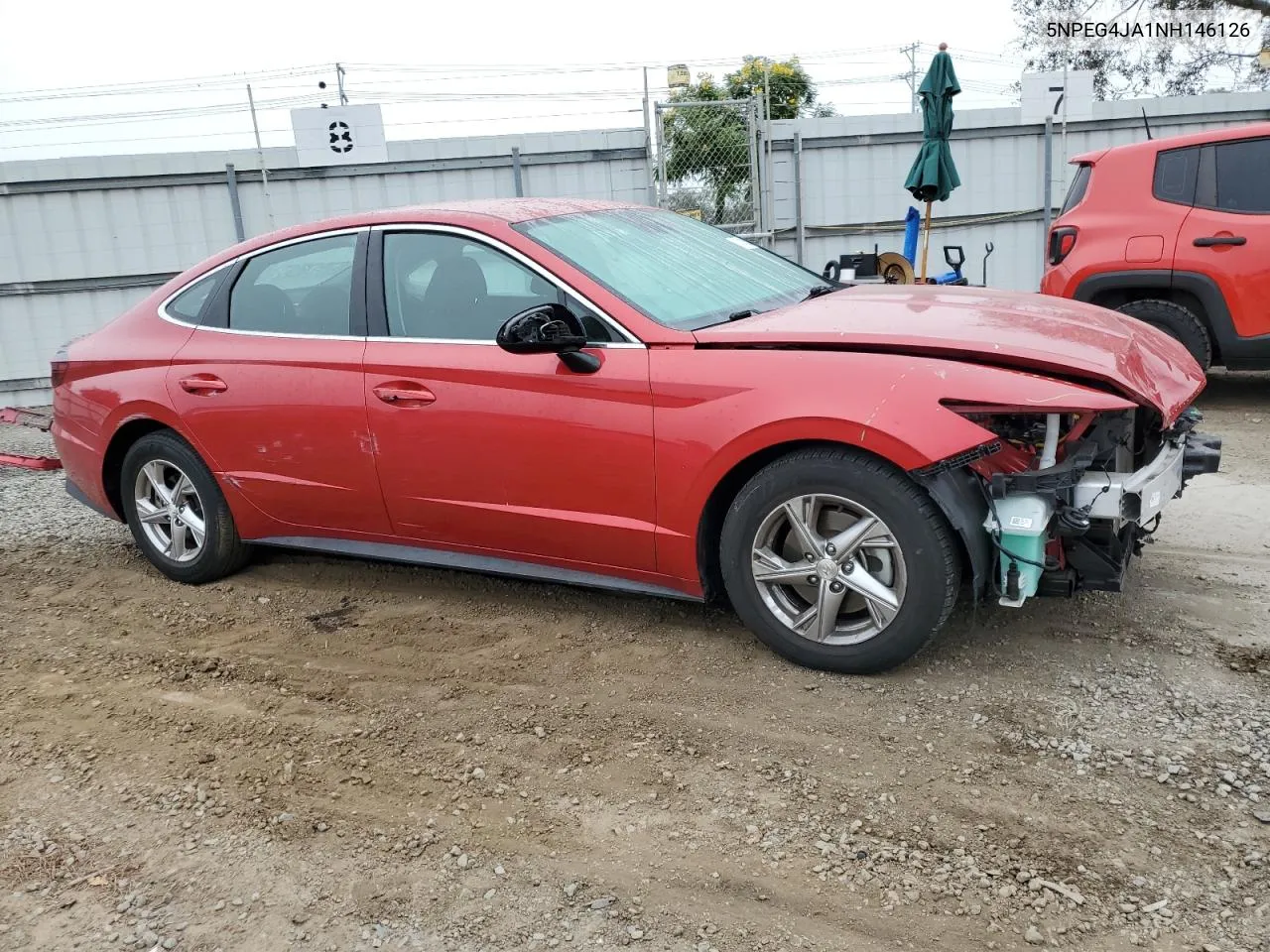 2022 Hyundai Sonata Se VIN: 5NPEG4JA1NH146126 Lot: 73245334