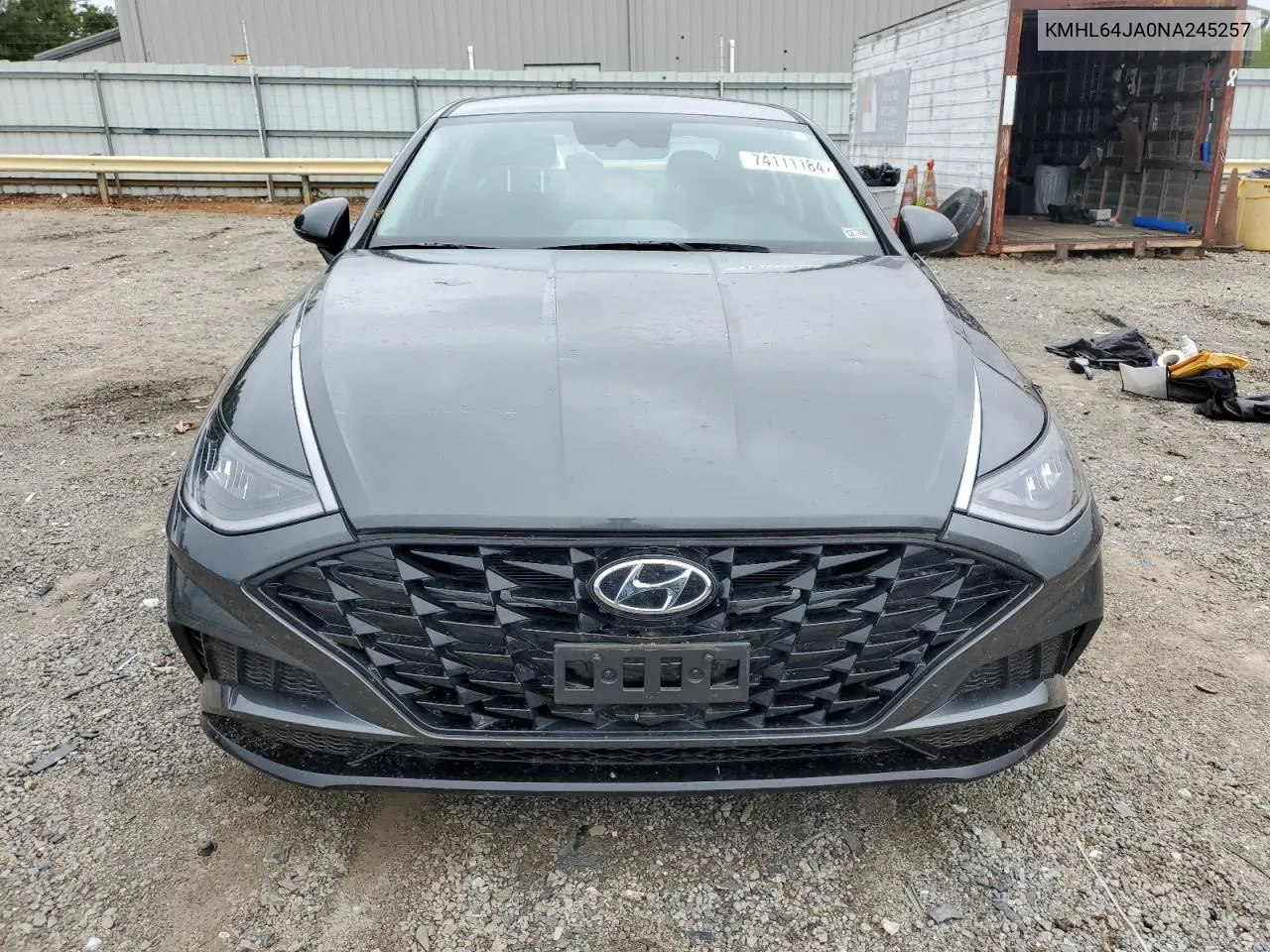 KMHL64JA0NA245257 2022 Hyundai Sonata Sel