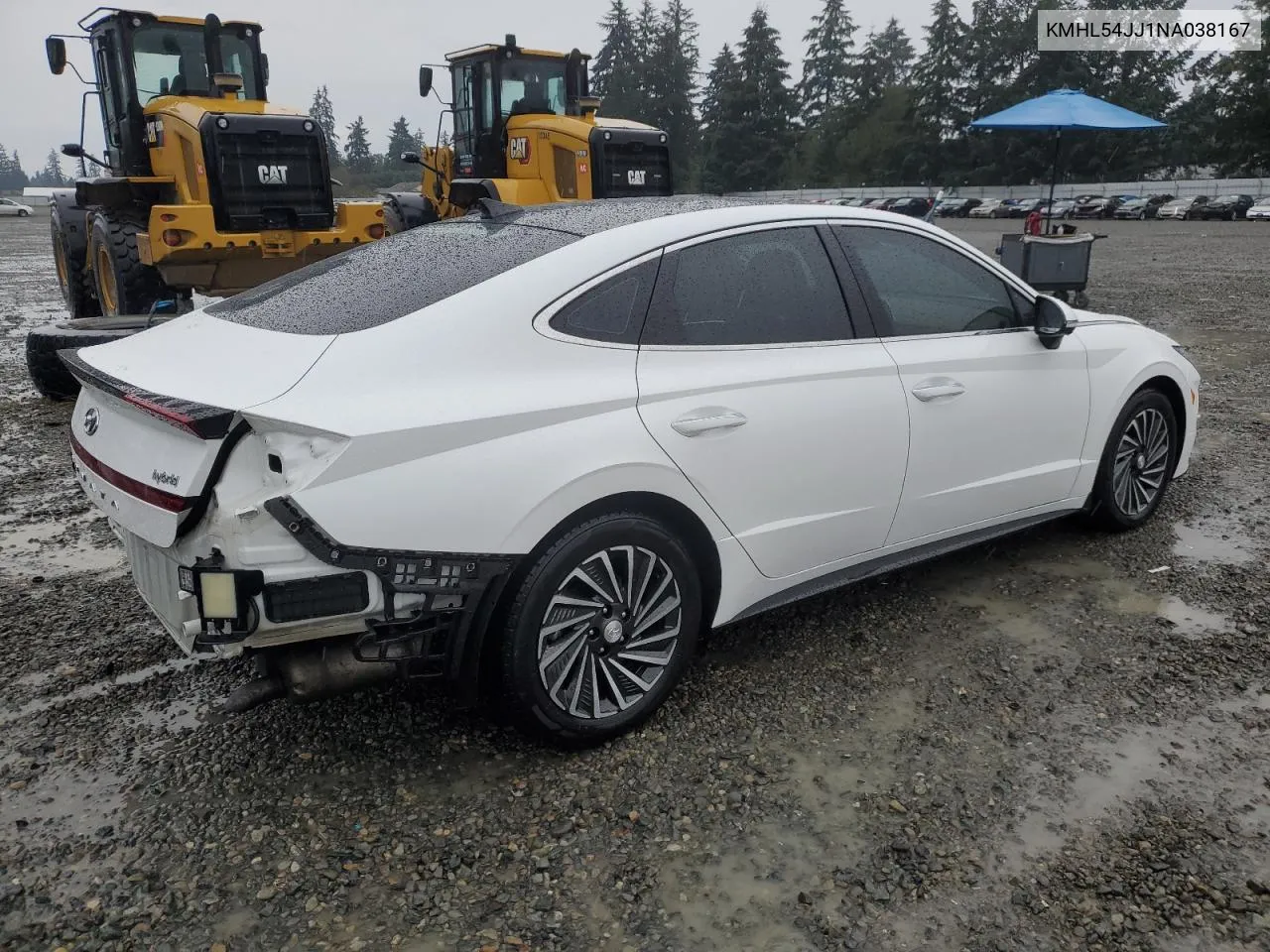 2022 Hyundai Sonata Hybrid VIN: KMHL54JJ1NA038167 Lot: 74285304