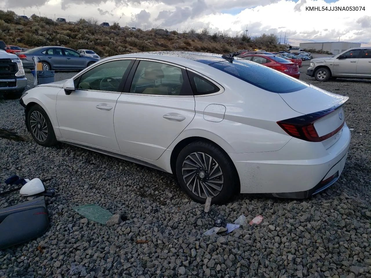 2022 Hyundai Sonata Hybrid VIN: KMHL54JJ3NA053074 Lot: 74358254