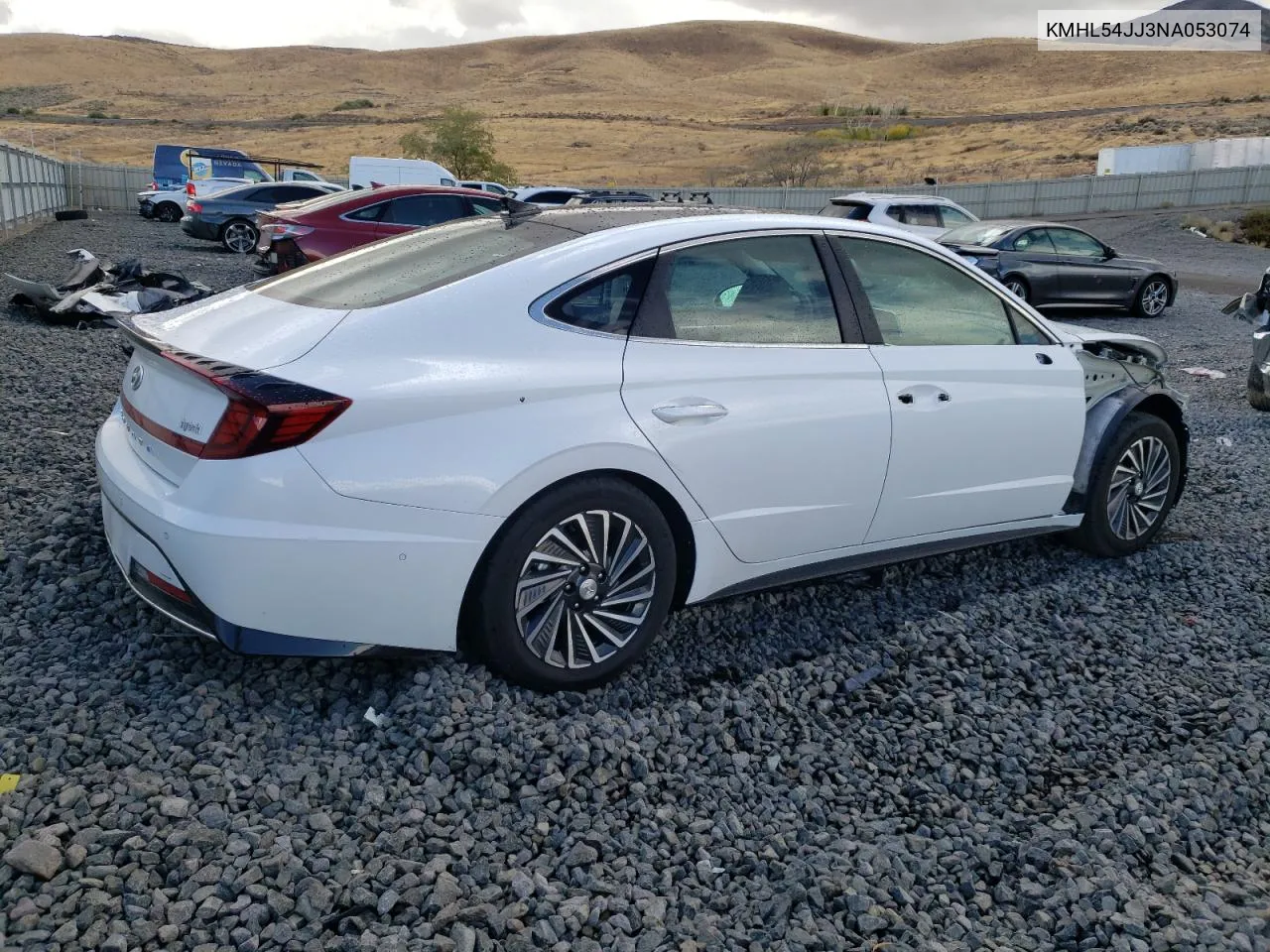 KMHL54JJ3NA053074 2022 Hyundai Sonata Hybrid