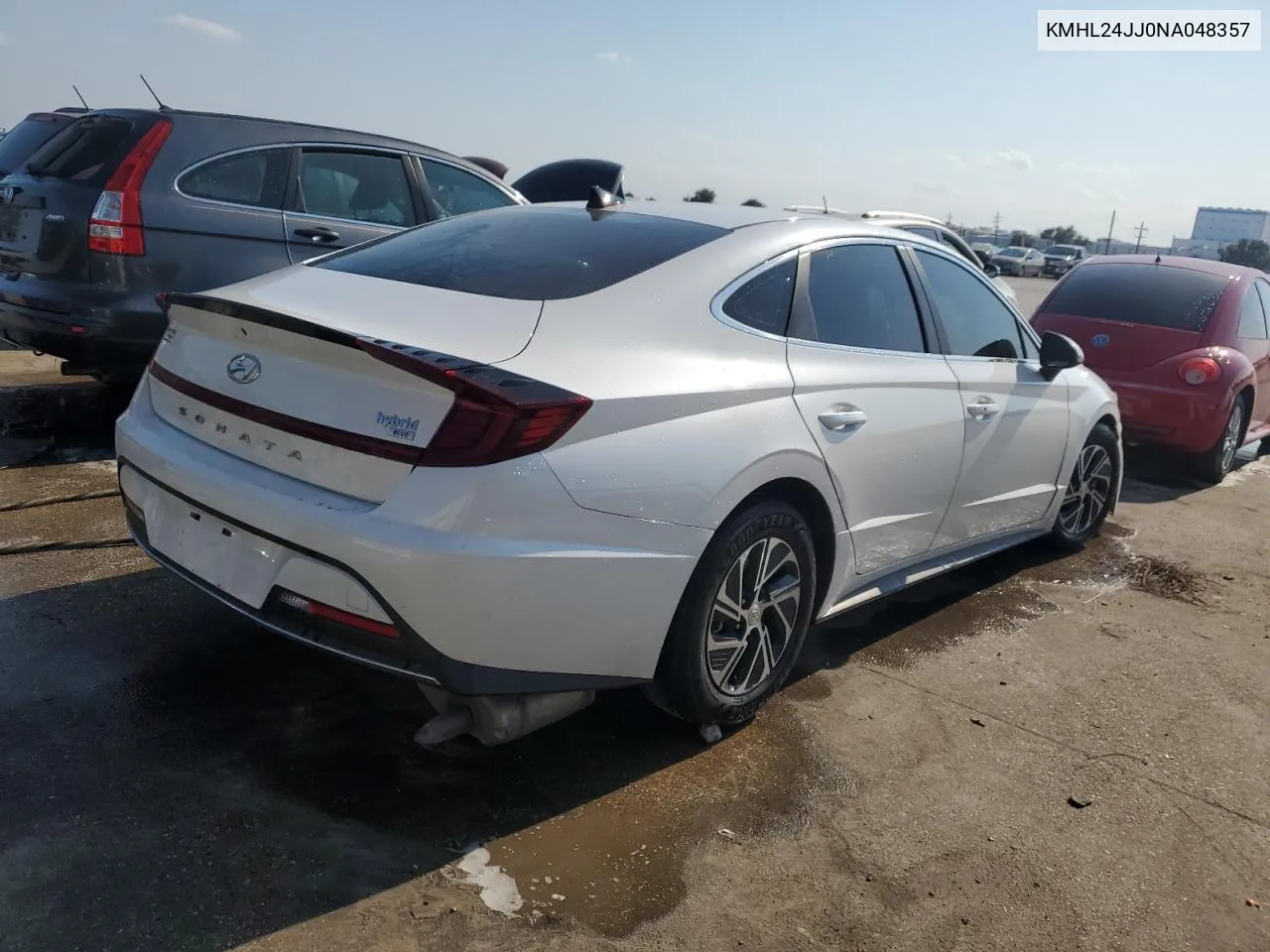 2022 Hyundai Sonata Hybrid VIN: KMHL24JJ0NA048357 Lot: 76069904