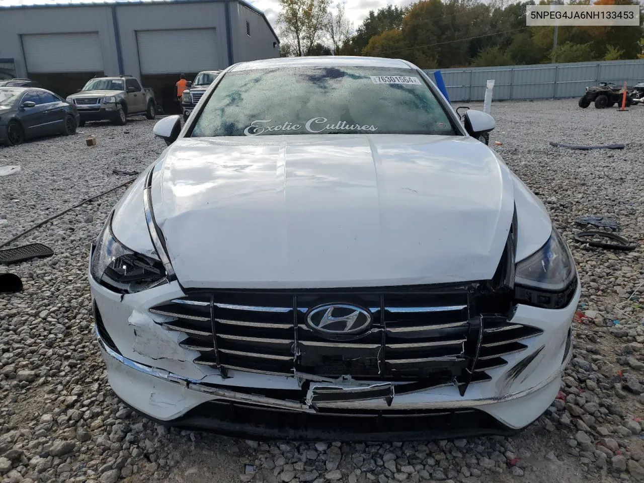 5NPEG4JA6NH133453 2022 Hyundai Sonata Se