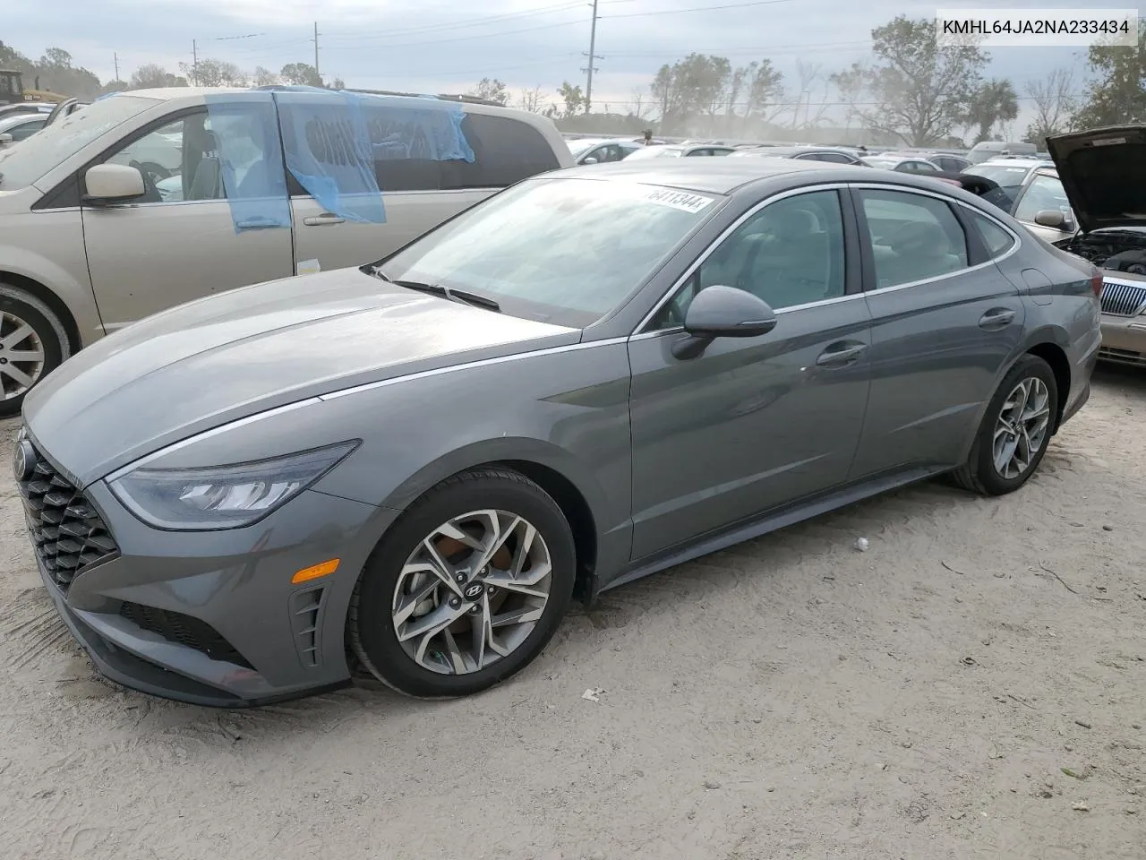 2022 Hyundai Sonata Sel VIN: KMHL64JA2NA233434 Lot: 76411344