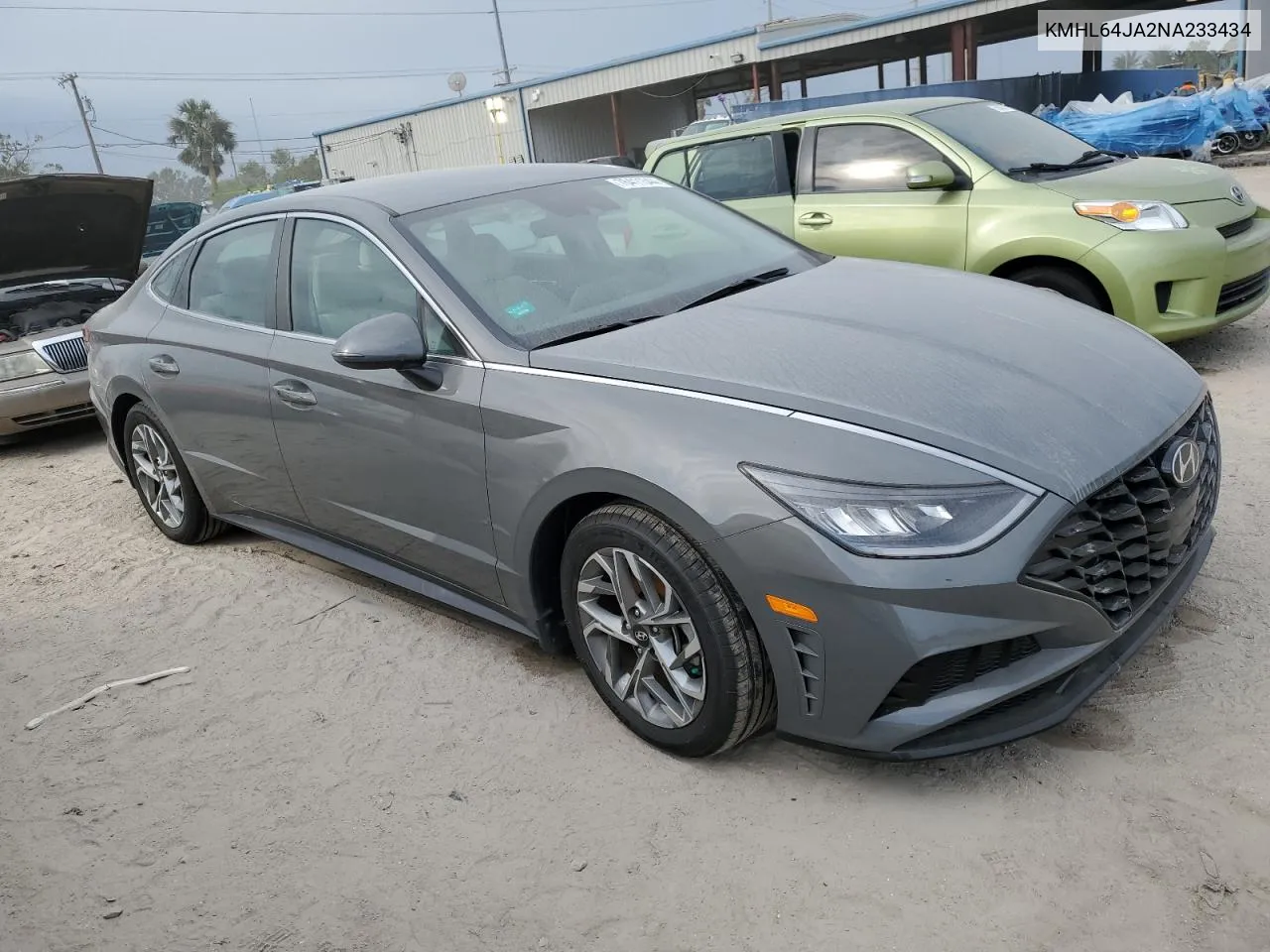 2022 Hyundai Sonata Sel VIN: KMHL64JA2NA233434 Lot: 76411344