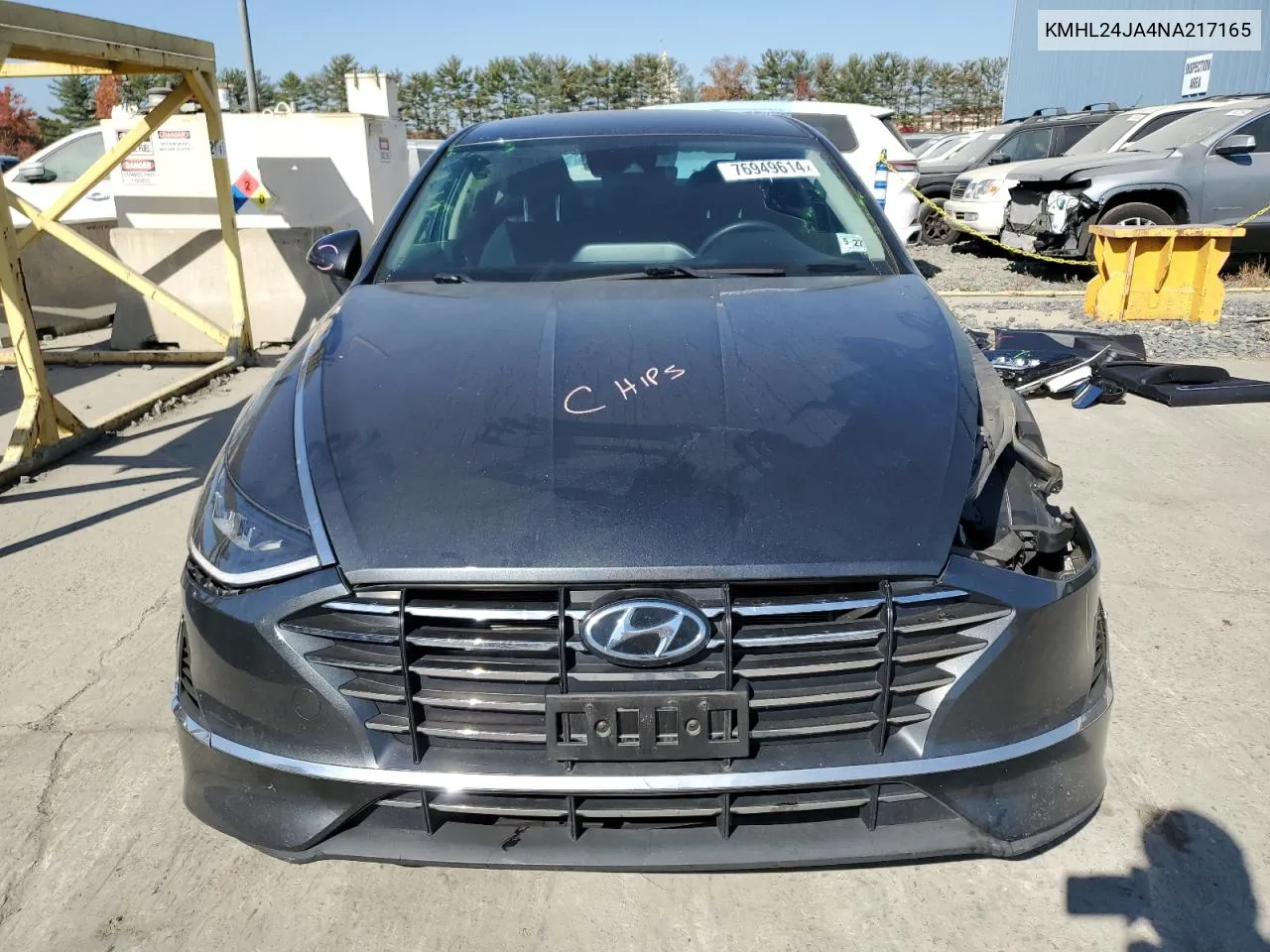 2022 Hyundai Sonata Se VIN: KMHL24JA4NA217165 Lot: 76949614